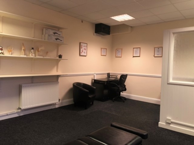 Inside the chiropractic clinic desk